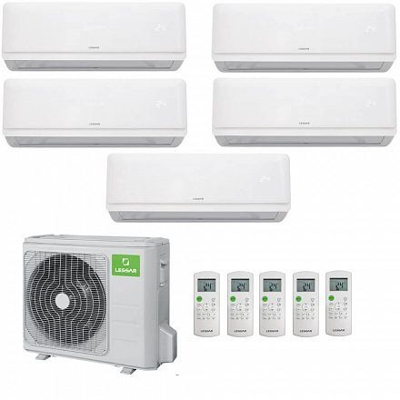 Мульти сплит система Lessar 5xLS-MHE09KOA2A / LU-5HE42FME2 3.8 кВт 125 м² (25 + 25 + 25 + 25 + 25)