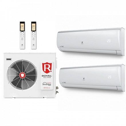 Мульти сплит система Royal Clima 2xRCI-TMN09HN / 2RMN-18HN 1.750 кВт 50 м2 (комнаты 25 + 25)
