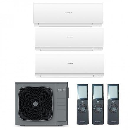 Мульти сплит система Casarte 3хCAS25CX1/R3-W/3U70CM1/R3 2.24 кВт 50 м² (комнаты 25 + 25)