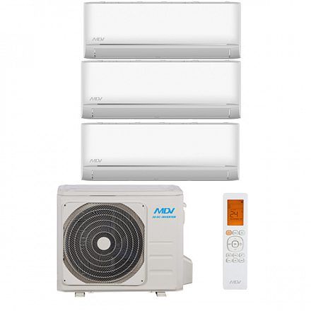Мульти сплит система MDV 3xMDSAG-09HRFN8 / MD3O-27HFN8 2.47 кВт 75 м² (комнаты 25 + 25 + 25)