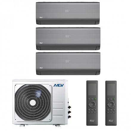 Мульти сплит система MDV 3xMDSALF-09HRFN8/MD3O-27HFN8 2.45 кВт 75 м² (комнаты 25 + 25 + 25)