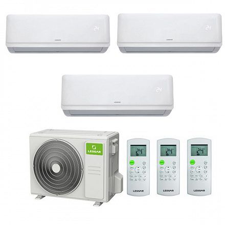 Мульти сплит система Lessar 2xLS-MHE12KVE2 / LS-MHE09KOA2A / LU-4HE36FME2 3.517 кВт 97 м² (35 + 35 + 27)